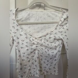 Urban Outfitters Out From Under Pointelle Lounge Top